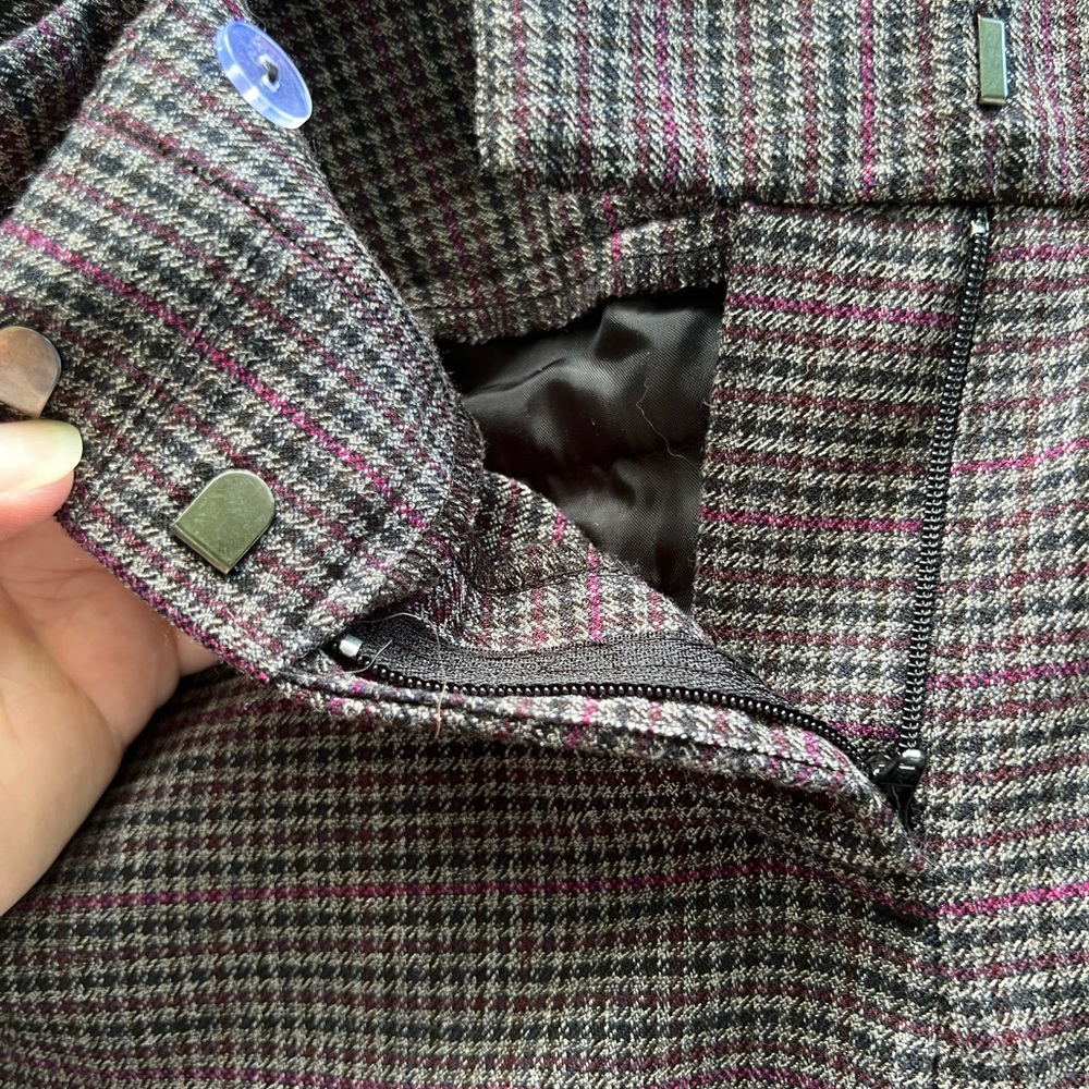 Loft original-fit dressy plaid pants size 8